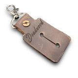 Deadwood Leather Fingerboard Keychain Holder