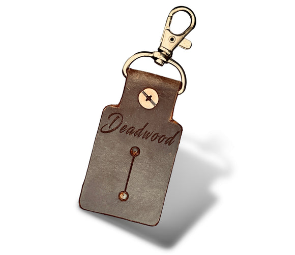 Deadwood Leather Fingerboard Keychain Holder